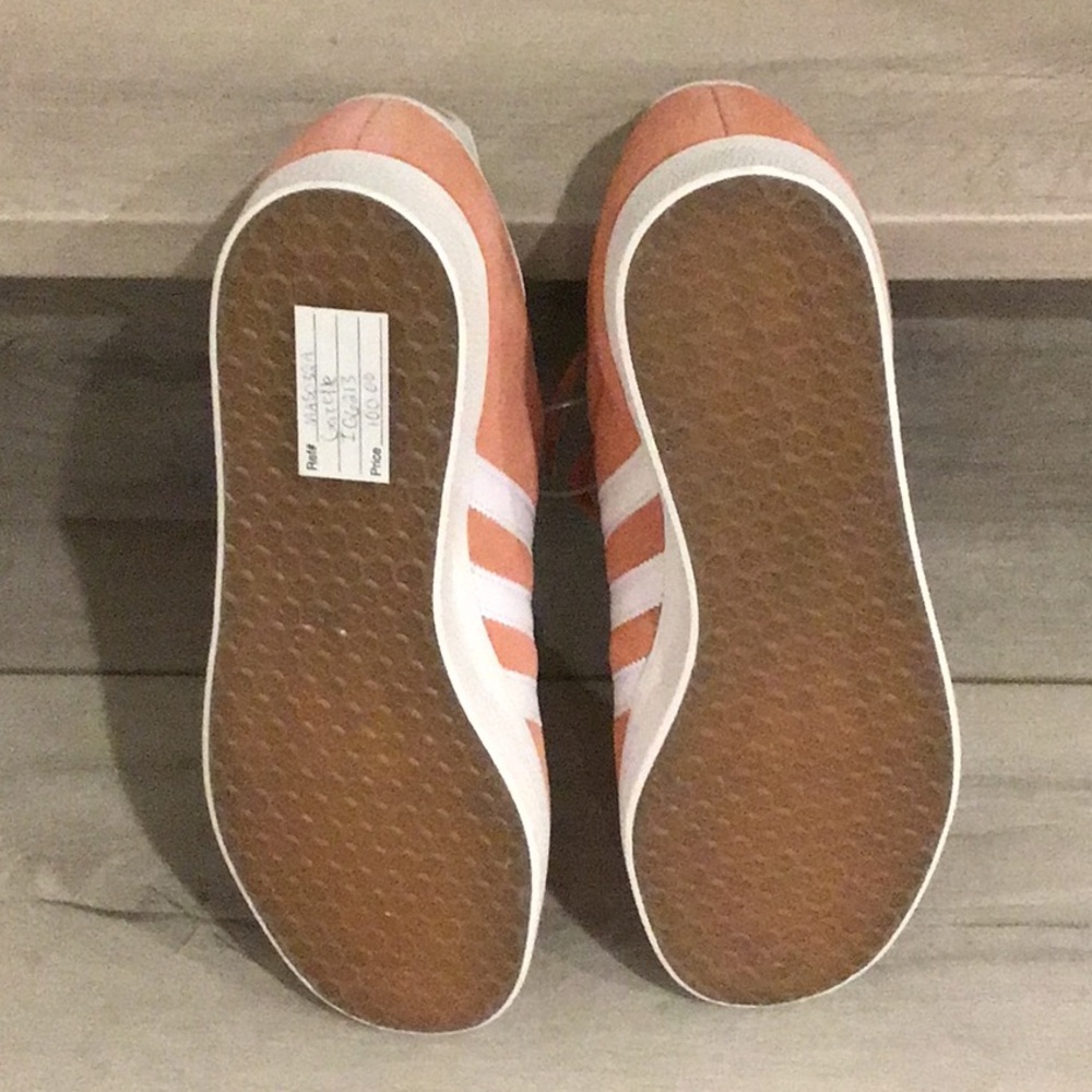 Adidas Gazelle Sneakers in Salmon and White - Picture 6 of 9
